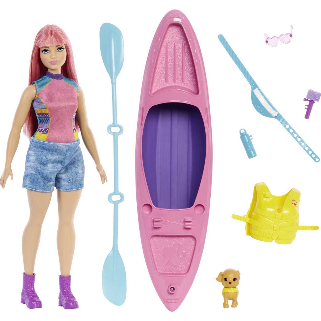 Barbie camping Kayak