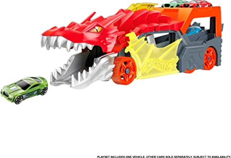 Hot Wheels Juego de transportador de dragon