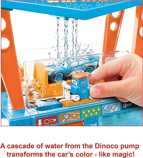 Disney Cars Toys Dinoco - Juego de lavado de autos