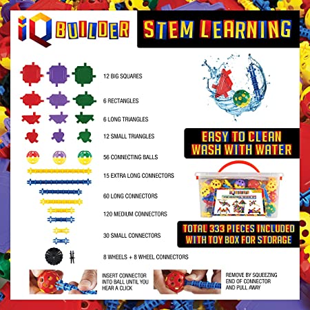 Kit de juguetes de aprendizaje IQ Builder STEM