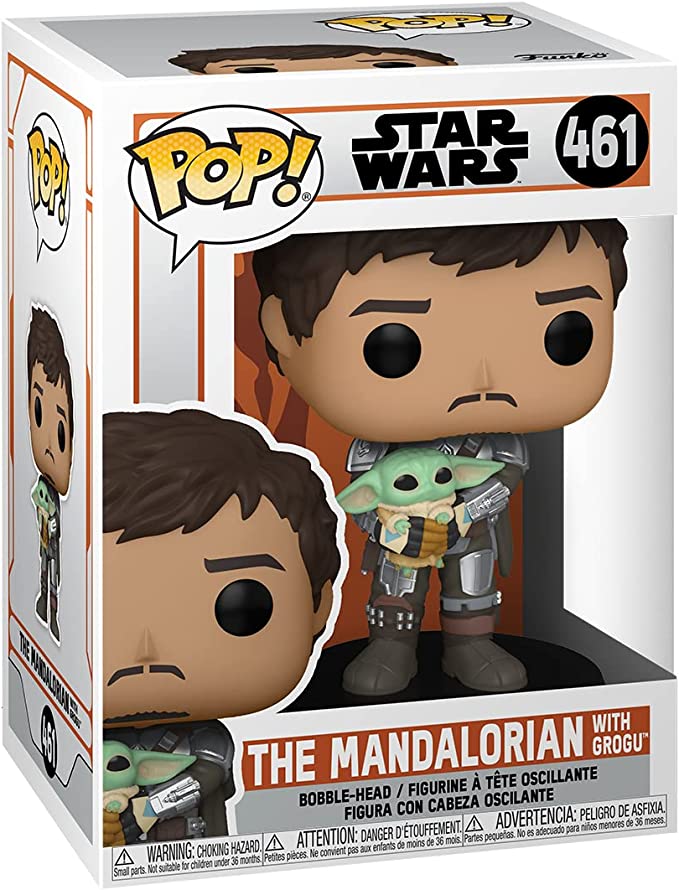 Funko Pop Starwars  Mandalorian con Baby Yoda