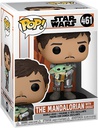 Funko Pop Starwars  Mandalorian con Baby Yoda