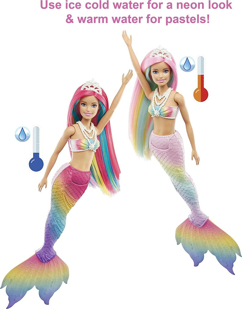 Barbie Sirena cambia de color