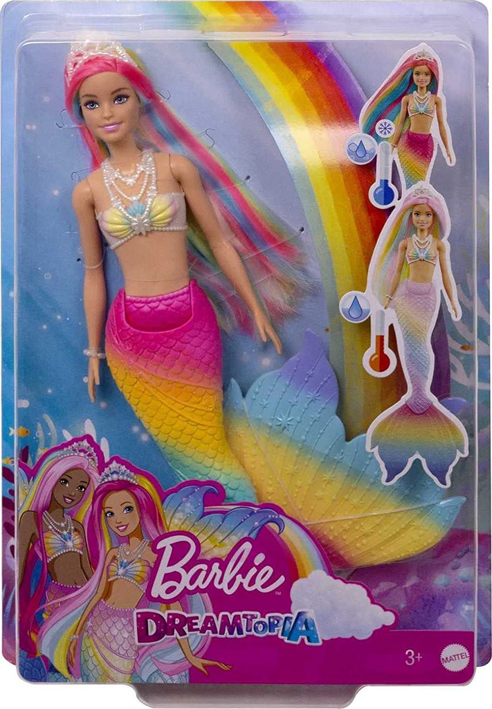 Barbie Sirena cambia de color
