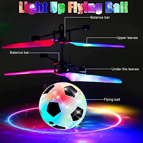 Bola voladora Futbol LED RC