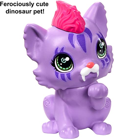 Muñeca prehistórica con dinosaurio