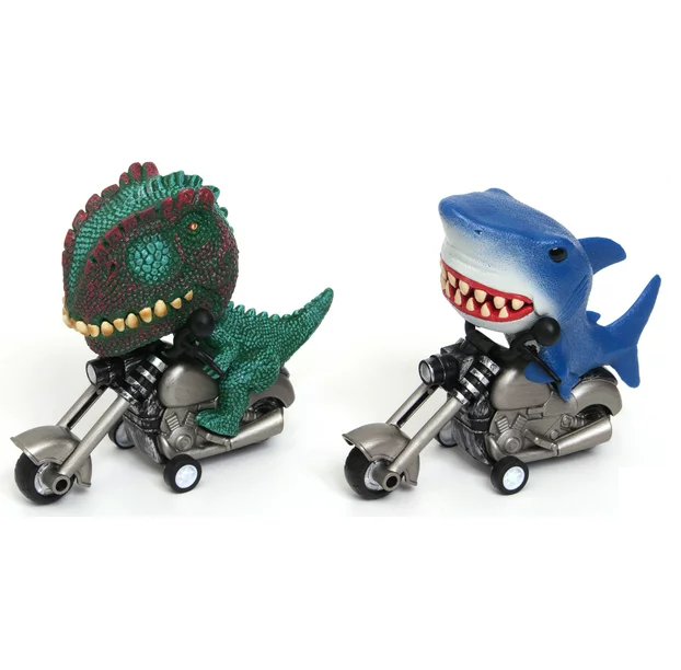 Adventure Force Dino y Shark motociclista