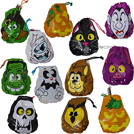 24 Bolsas plástico  de Halloween variadas