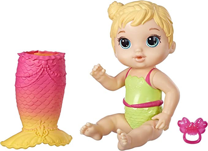 Baby Alive Muñeca de sirena rubia