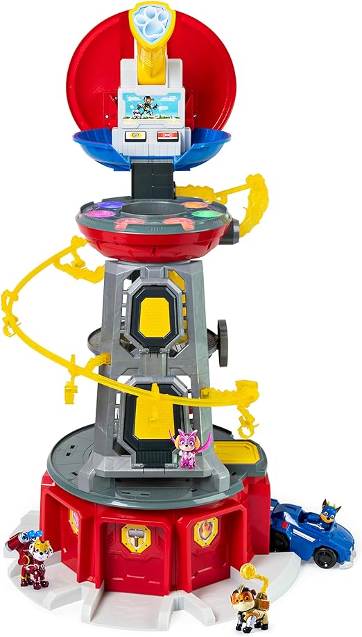 Paw Patrol, Mighty Lookout Tower con 4 figuras de acción exclusivas