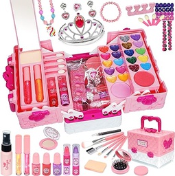 Hollyhi  Kit de maquillaje maleta rosa Modelo 4