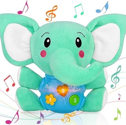 Juguete musical de elefante de peluche